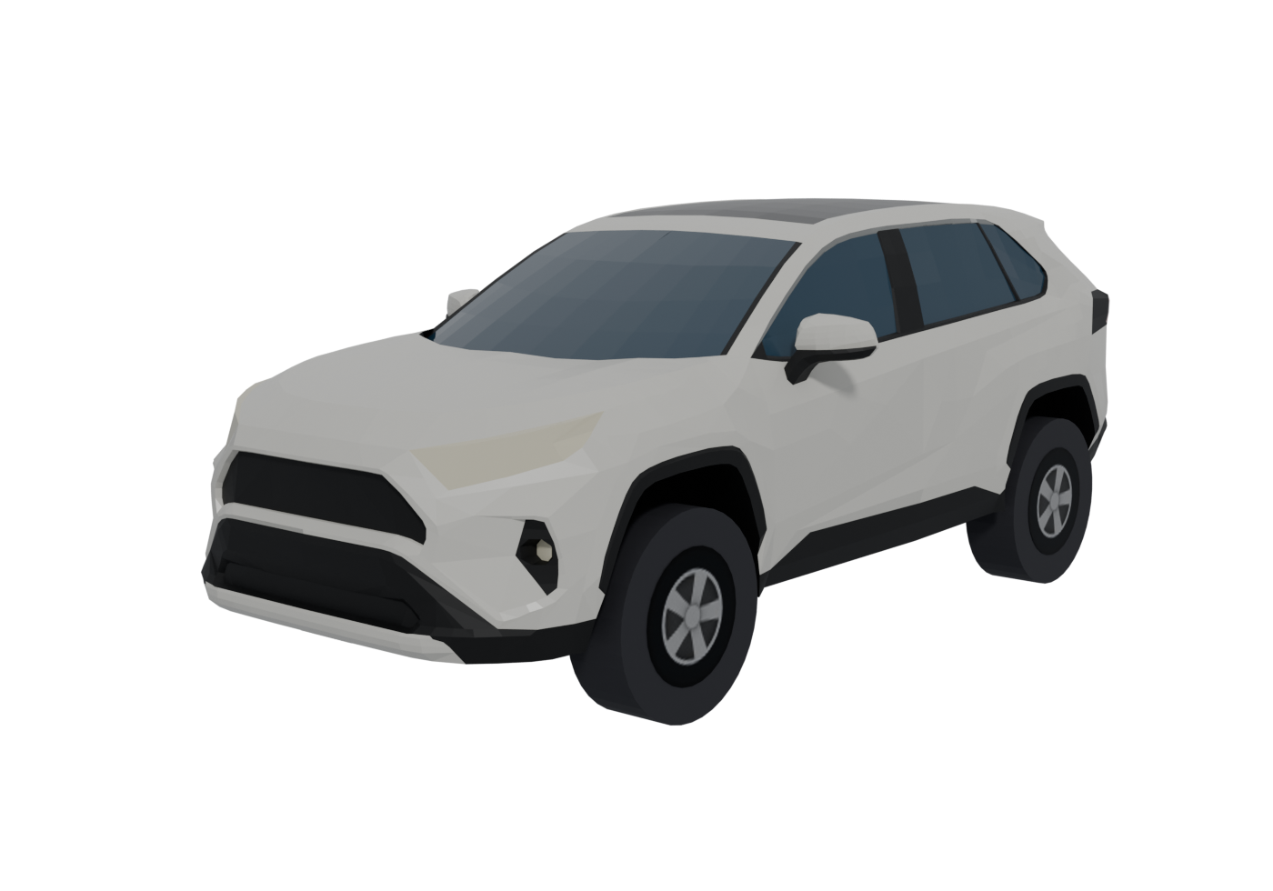 Low-poly compact SUV